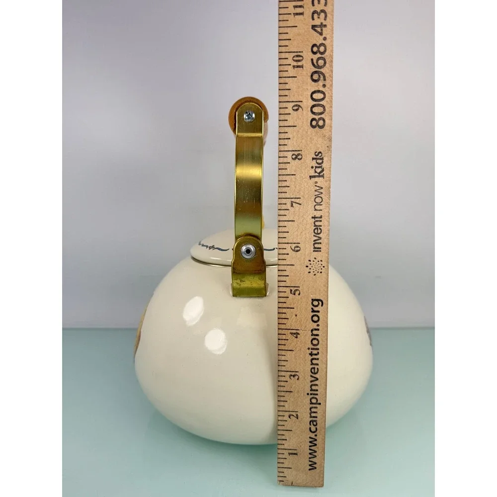 Vintage 90s Selandia Winnie the Pooh Piglet Teapot Enamel Bee Whistle Disney